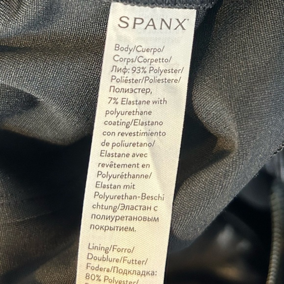 SPANX Faux Leather Black Jogger Pants Vegan Size XS - Picture 9 of 12